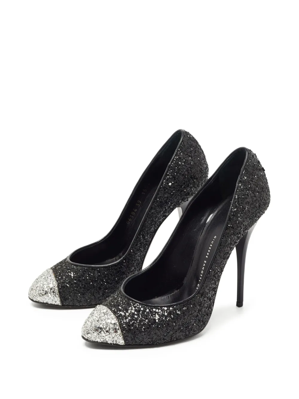Giuseppe Zanotti Vintage Pumps con glitter 120mm - Nero