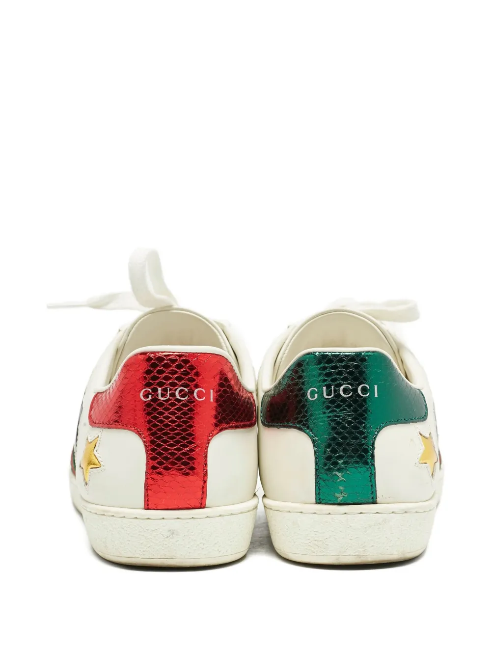 Gucci Pre-Owned Sneakers verfraaid met sterren - Wit