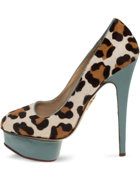 Charlotte Olympia 140mm leopard-print platform pumps