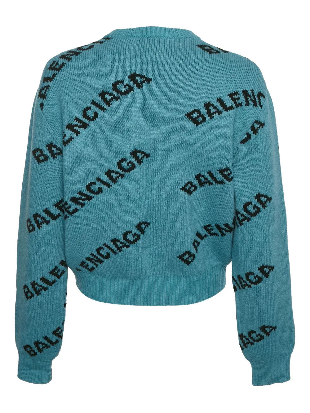 Balenciaga Pre-Owned logo-pattern wool sweater | Image 2