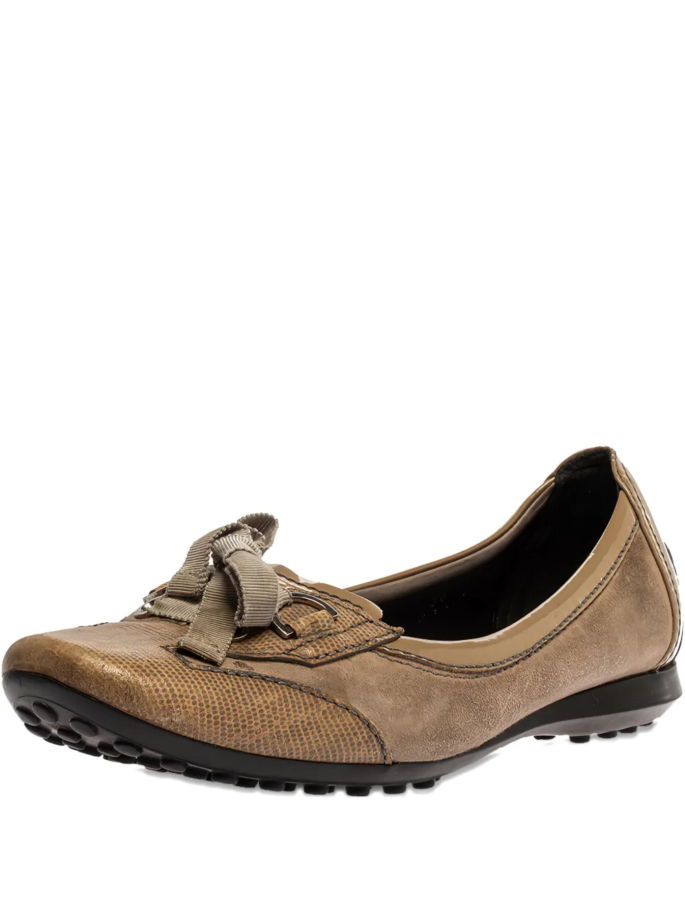 Tod's Vintage Ballerine con fiocco - Toni neutri