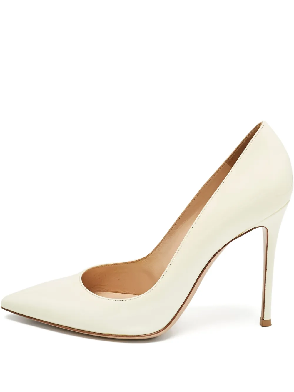 Gianvito Rossi Pumps mit spitzer Kappe 105mm - Weiß