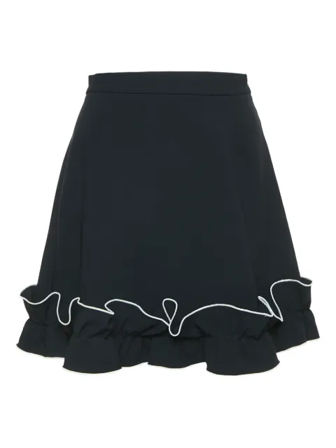 Moschino Pre-Owned falda de crepé con volantes