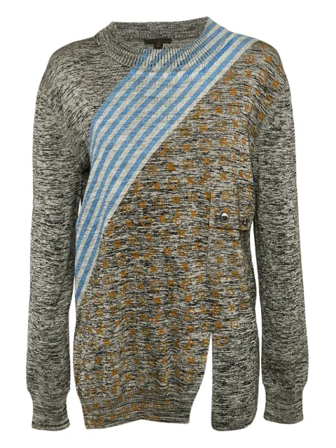 Louis Vuitton Pre-Owned stripe monogram sweater