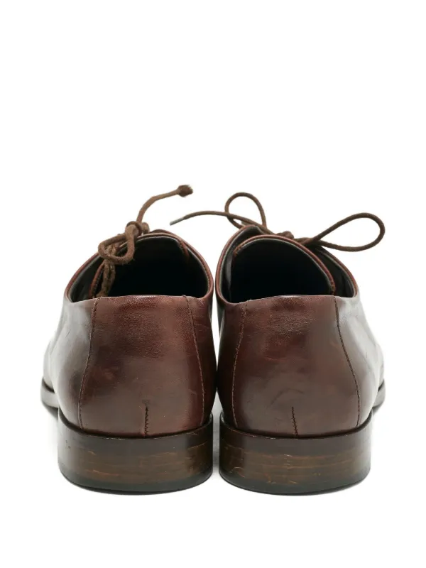 Giorgio Armani brown leather Oxford shoes 31323796_60976375_600.jpg main image 2