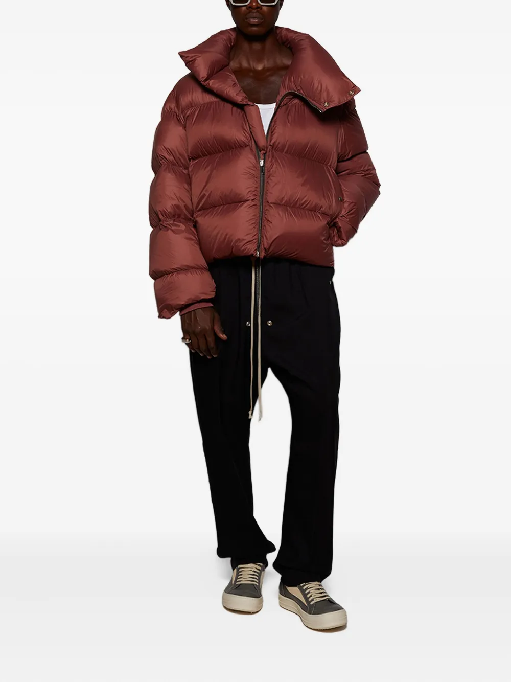 Rick Owens asymmetric-zip padded jacket | Down Jackets | Image 2