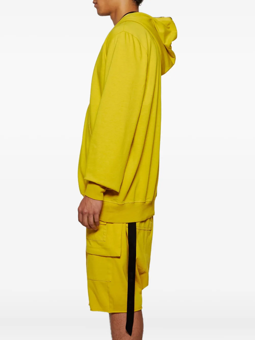 Rick Owens DRKSHDW Jumbo hoodie met rits Geel