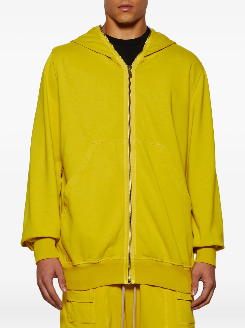 Rick Owens DRKSHDW Jumbo hoodie met rits Geel