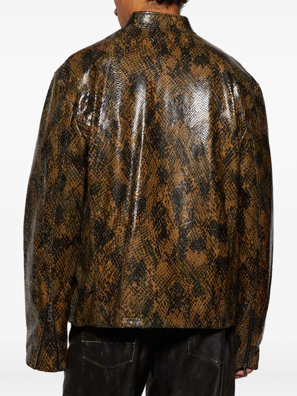 Palm Angels Jack met slangenprint Bruin