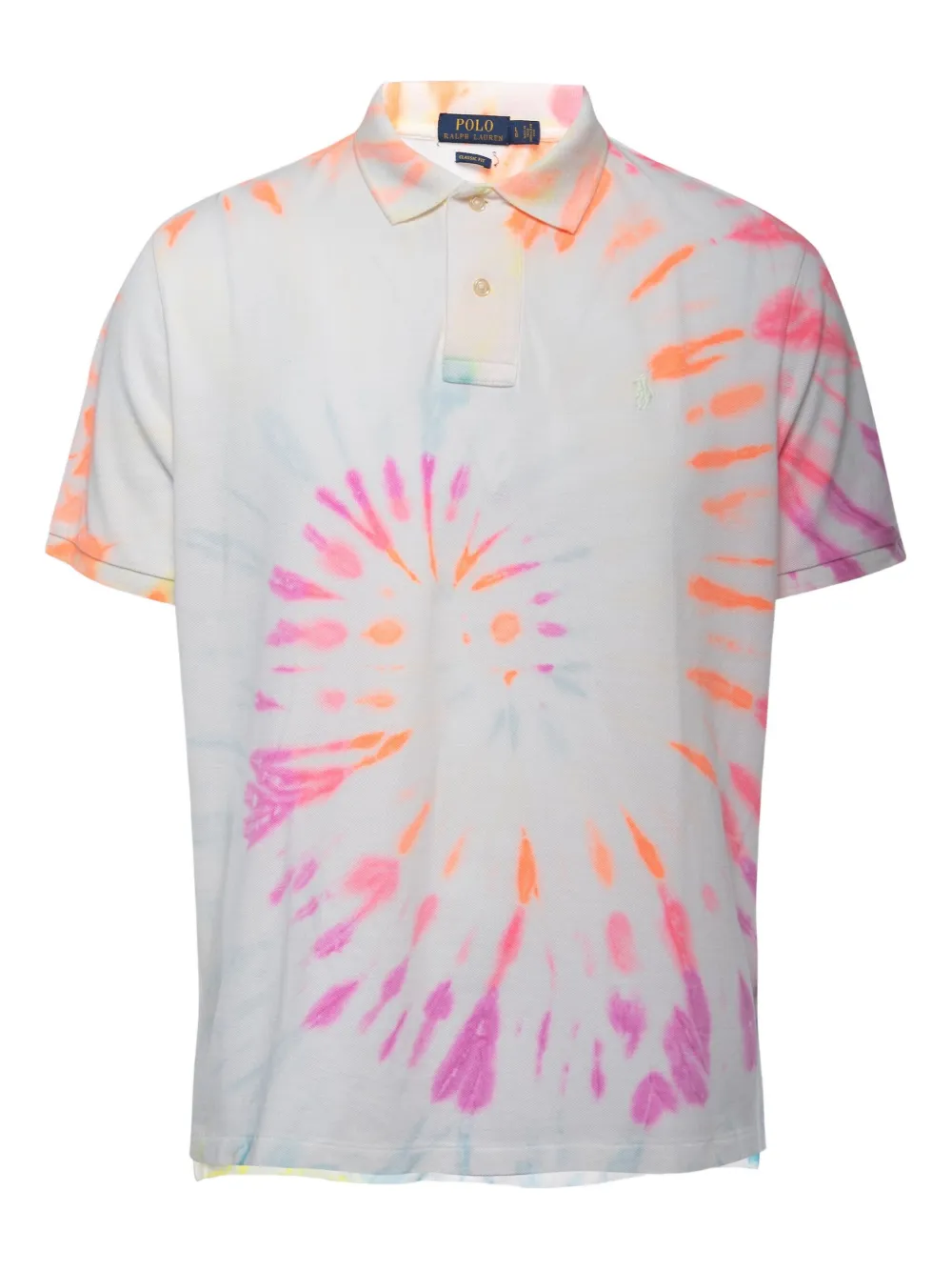 Polo Ralph Lauren Vintage tie-dye polo shirt | Neutrals | Image 1