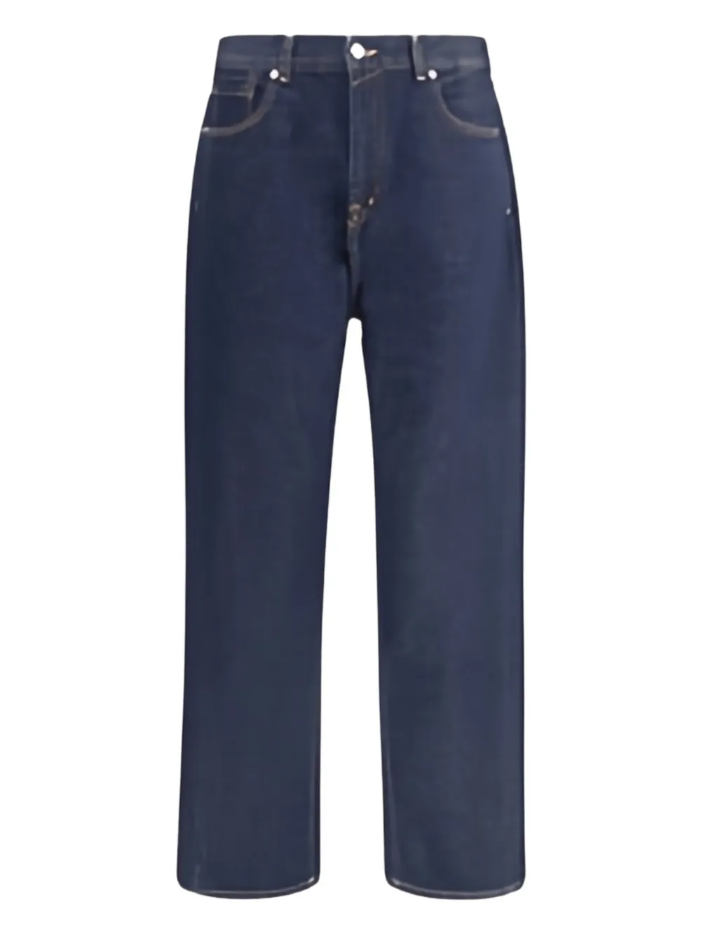 7 For All Mankind Jeans met gedraaide wijde pijpen Blauw