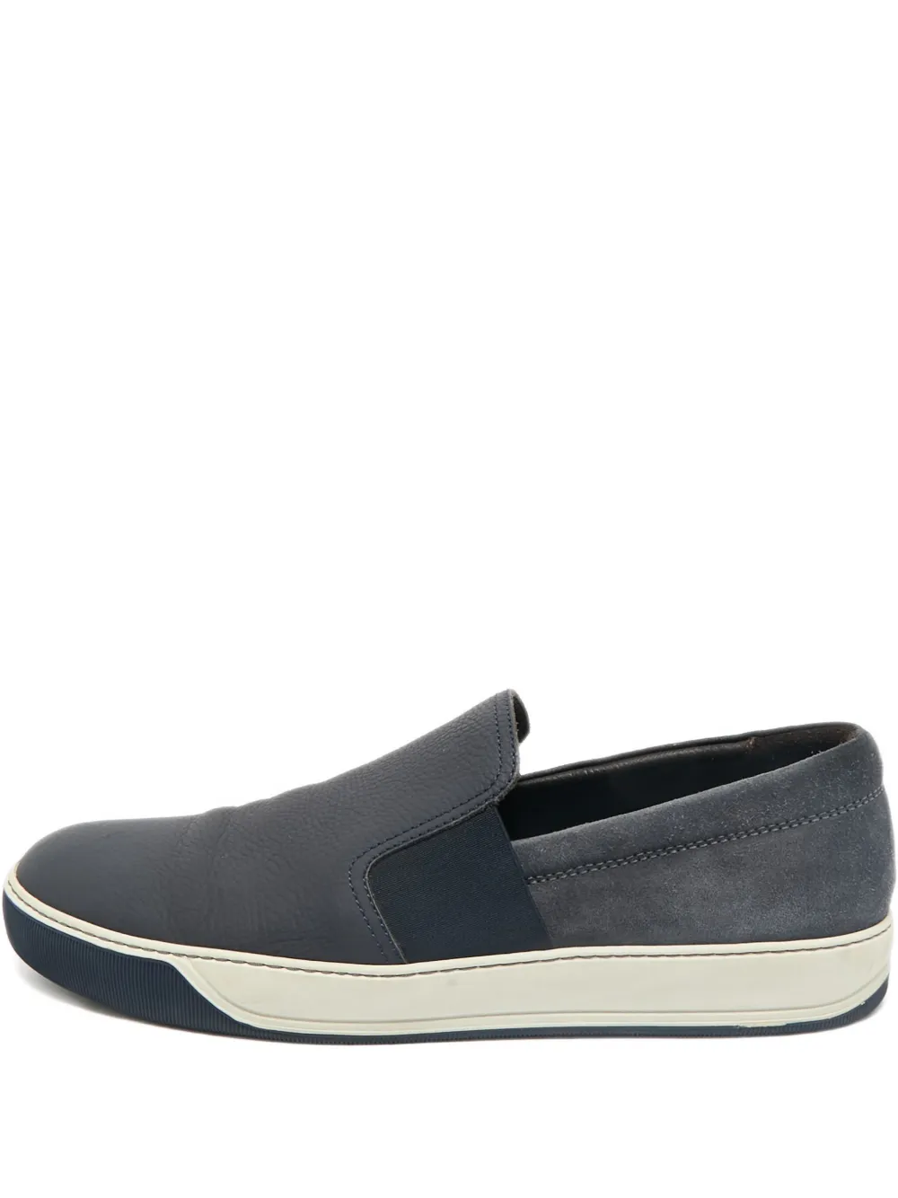 Lanvin Pre-Owned panel-design slip-on sneakers | Blue | Image 1