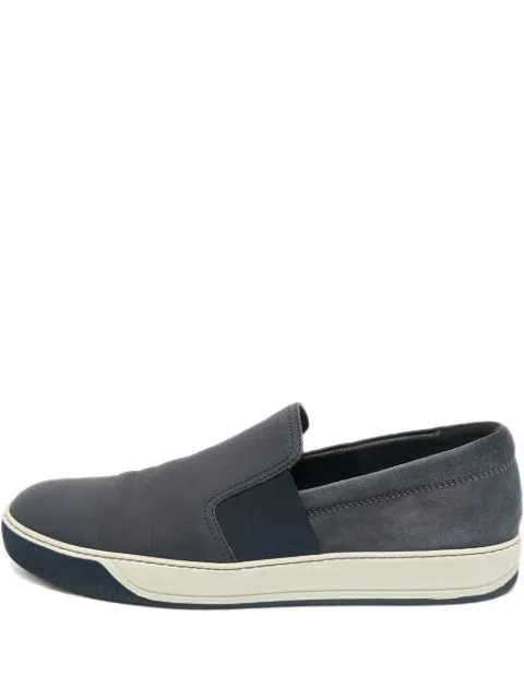 Lanvin Pre-Owned tenis slip-on con paneles