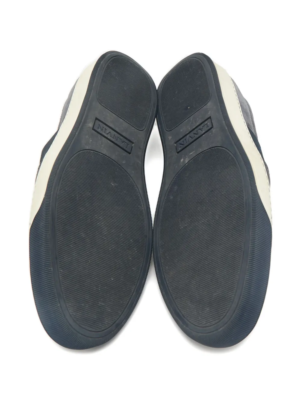 Lanvin Pre-Owned panel-design slip-on sneakers | Image 2