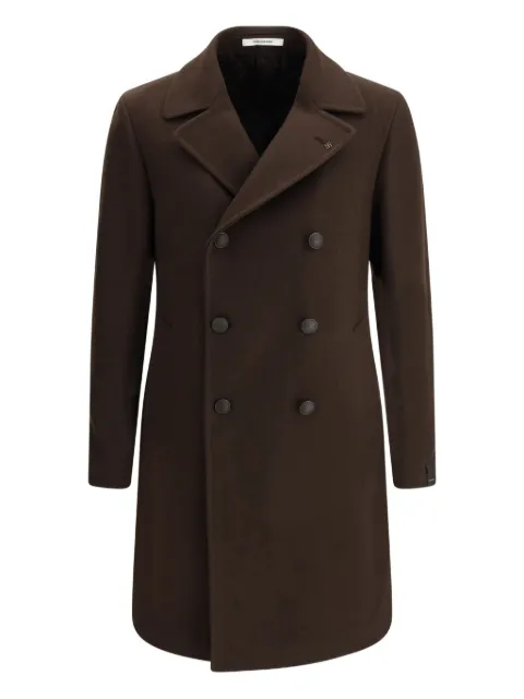 Tagliatore wide-lapel double-breasted coat