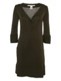 Diane Von Furstenberg Vintage V-neck dress - Brown