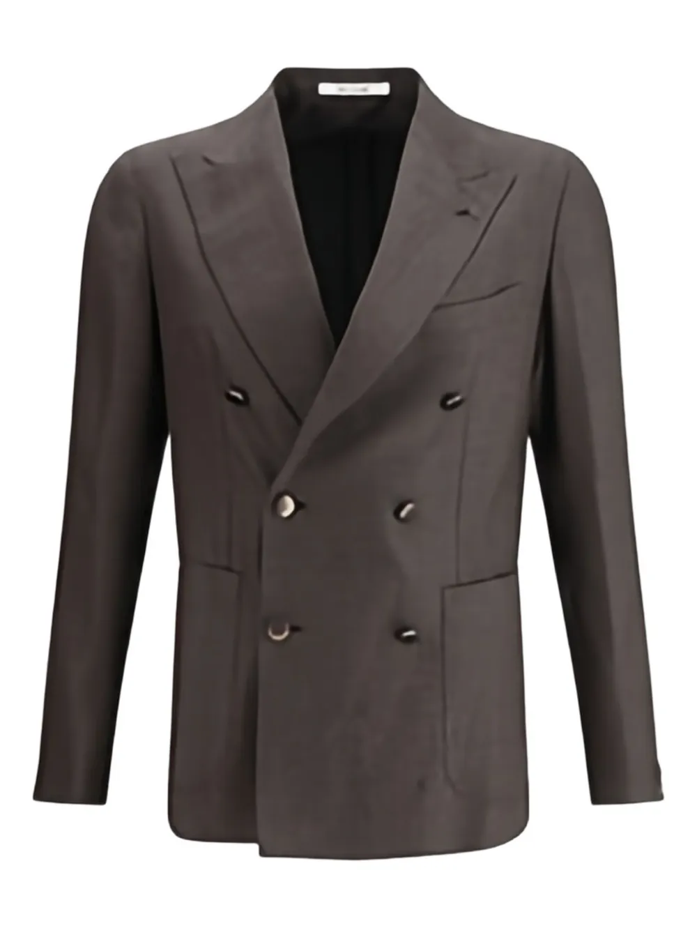 Tagliatore double-breasted patch-pocket blazer Grijs