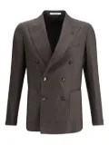 Tagliatore double-breasted patch-pocket blazer - Grey