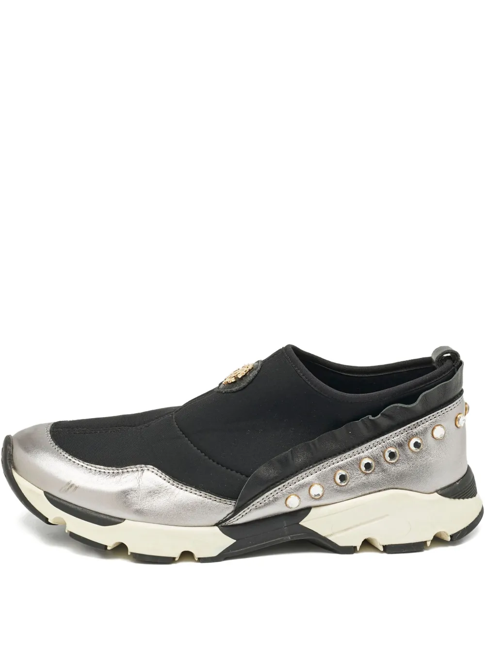 Roberto Cavalli Vintage Sneakers mit Kristallen - Schwarz