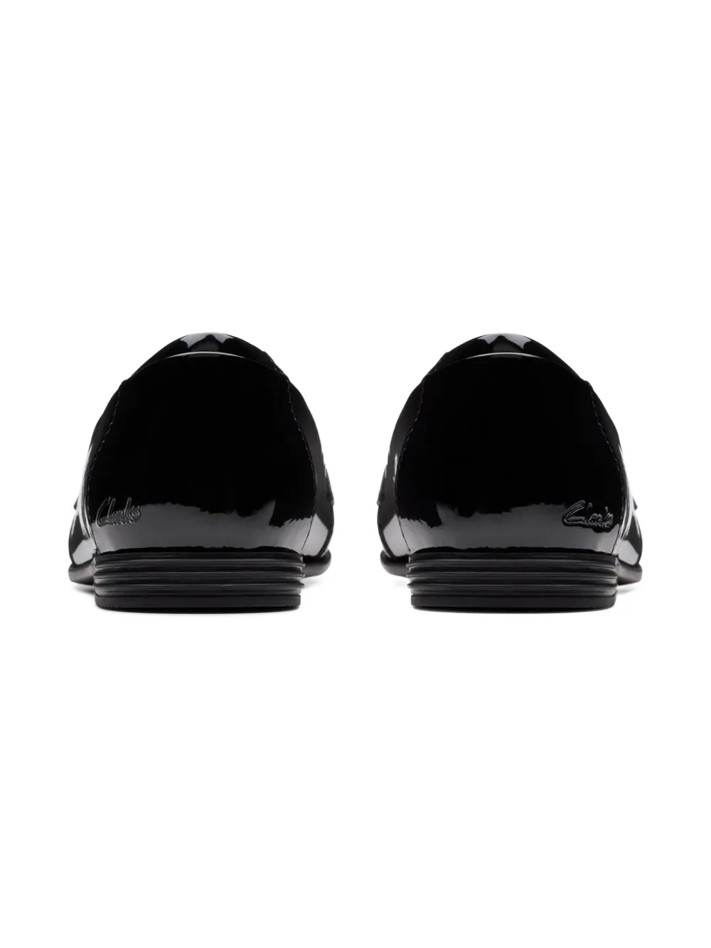 Clarks Kids patent-leather loafers Black