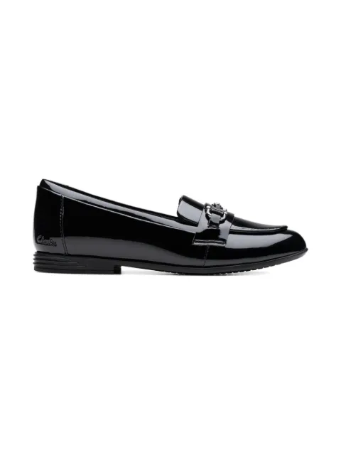 Clarks Kids patent-leather loafers