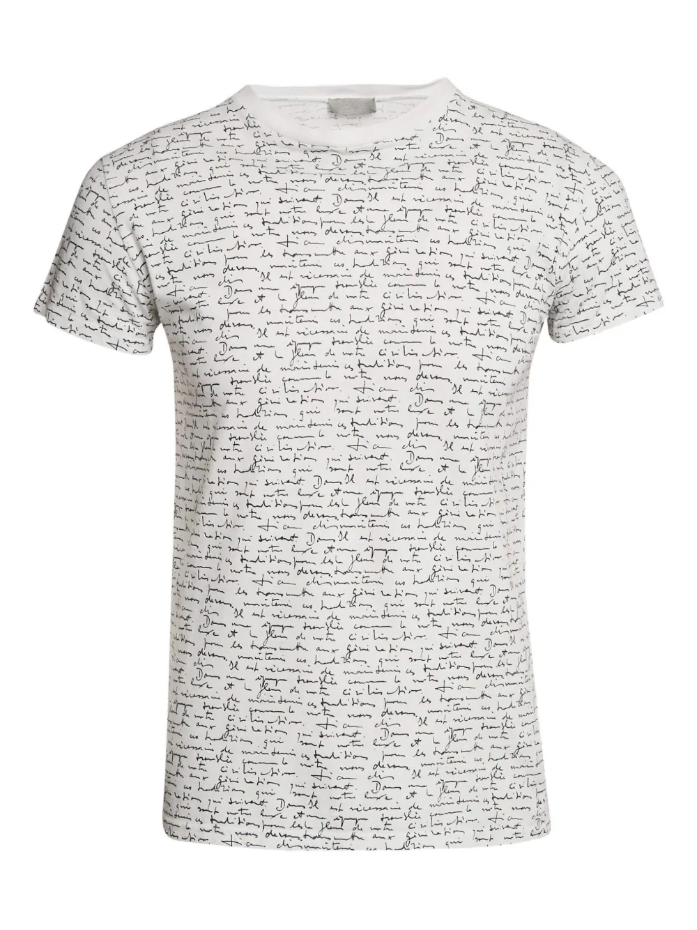 Christian Dior Pre-Owned script-print T-shirt | White | Image 1