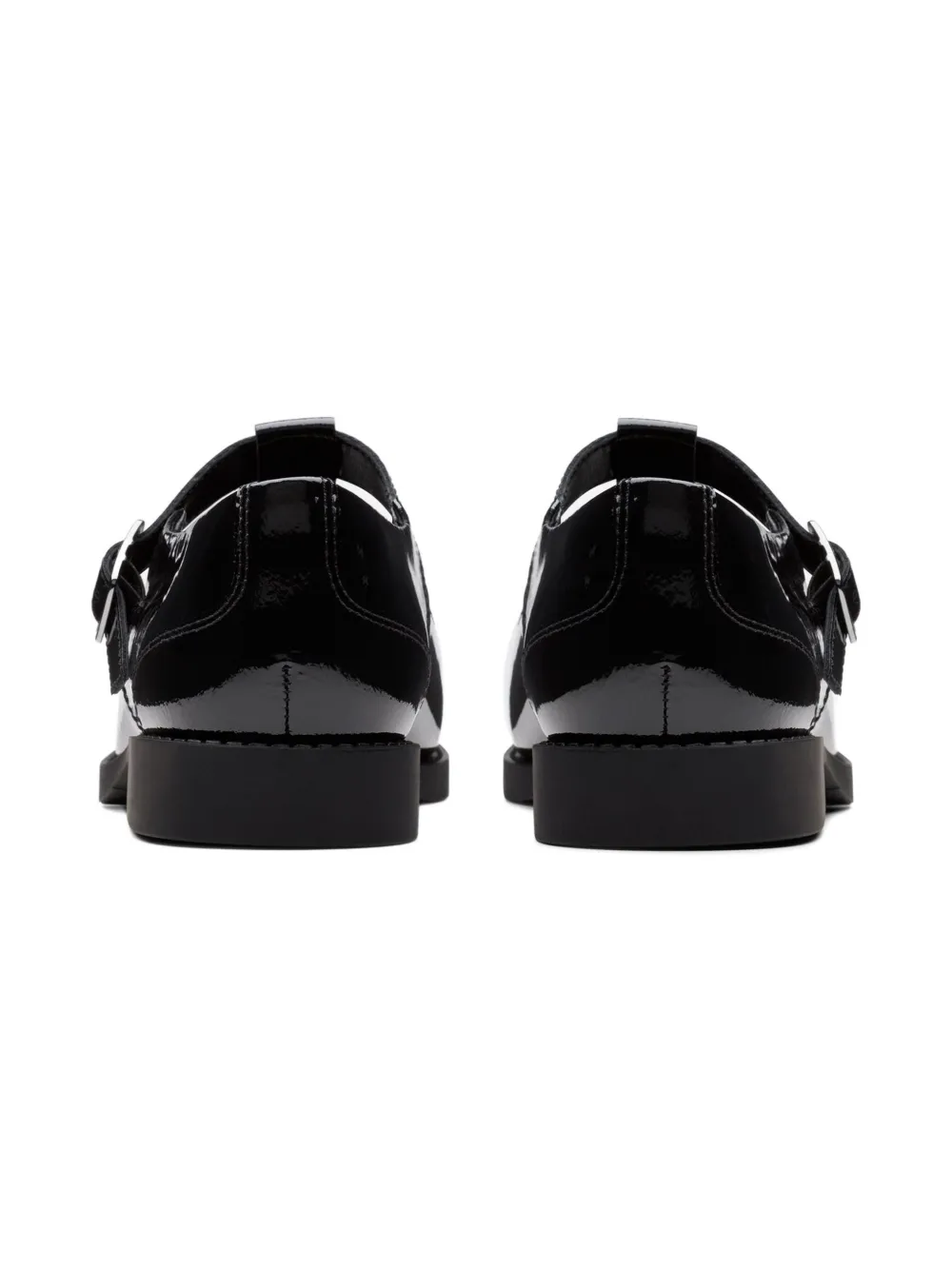 Clarks Kids T-bar patent-leather shoes Black