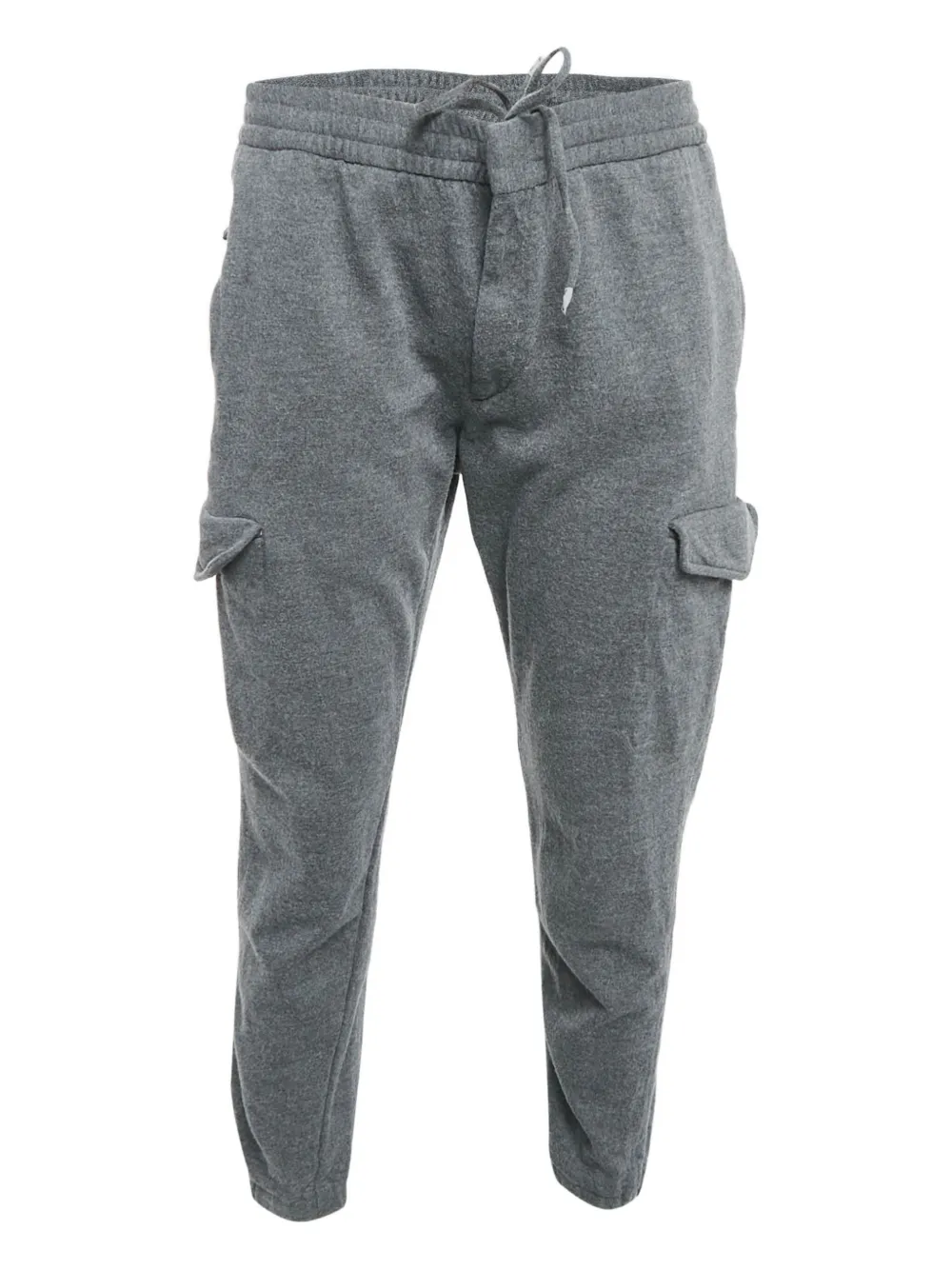 Pre-owned Ermenegildo Zegna Vintage Knitted Cargo Trousers In Gray