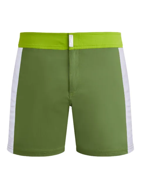 Vilebrequin flat-waistband side-striped swim trunks