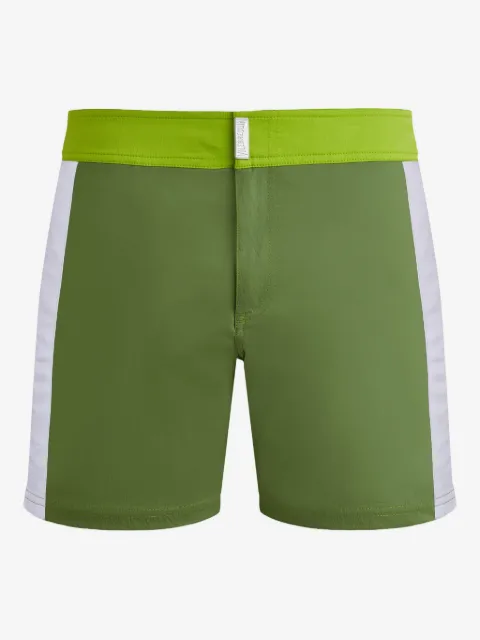 Vilebrequin flat-waistband side-striped swim trunks