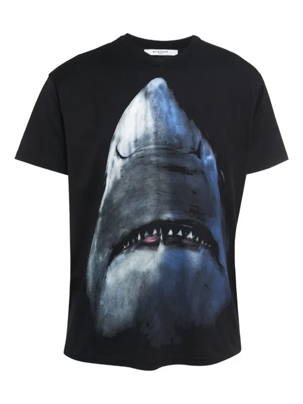【極美品】GIVENCHY シャークTシャツ ブラック　S Givenchy Pre-Owned shark-print T-shirt | Black | FARFETCH