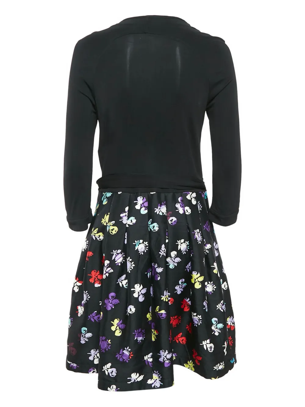 Diane Von Furstenberg Vintage 2023 mini-jurk met bloemenprint - Zwart