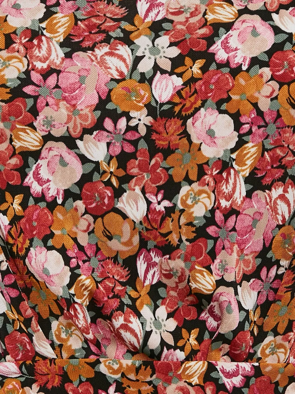 Pre-owned Weekend Max Mara Floral-print Midi Dress In Orange