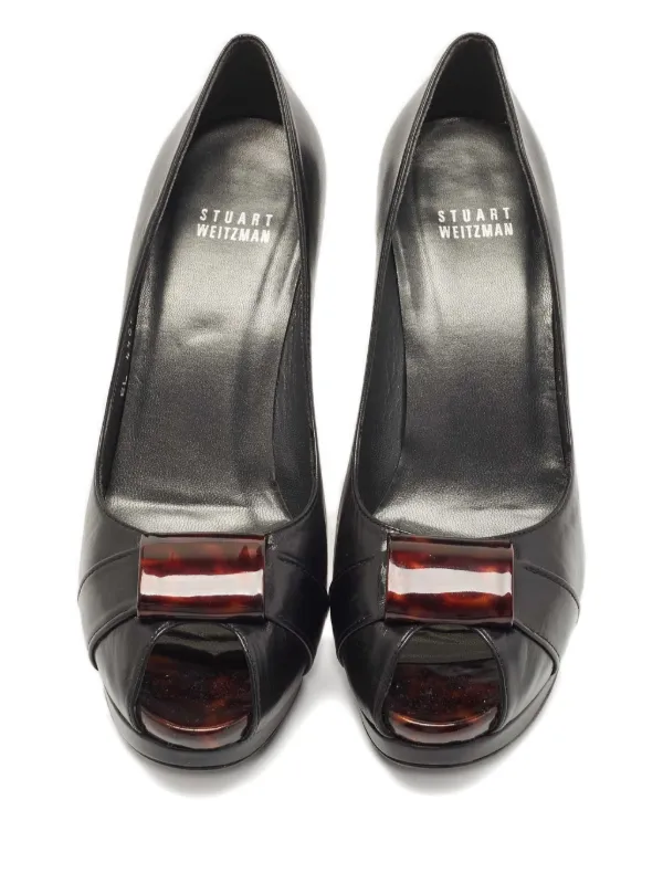 Stuart Weitzman レザーパンプス | ブラック | FARFETCH JP