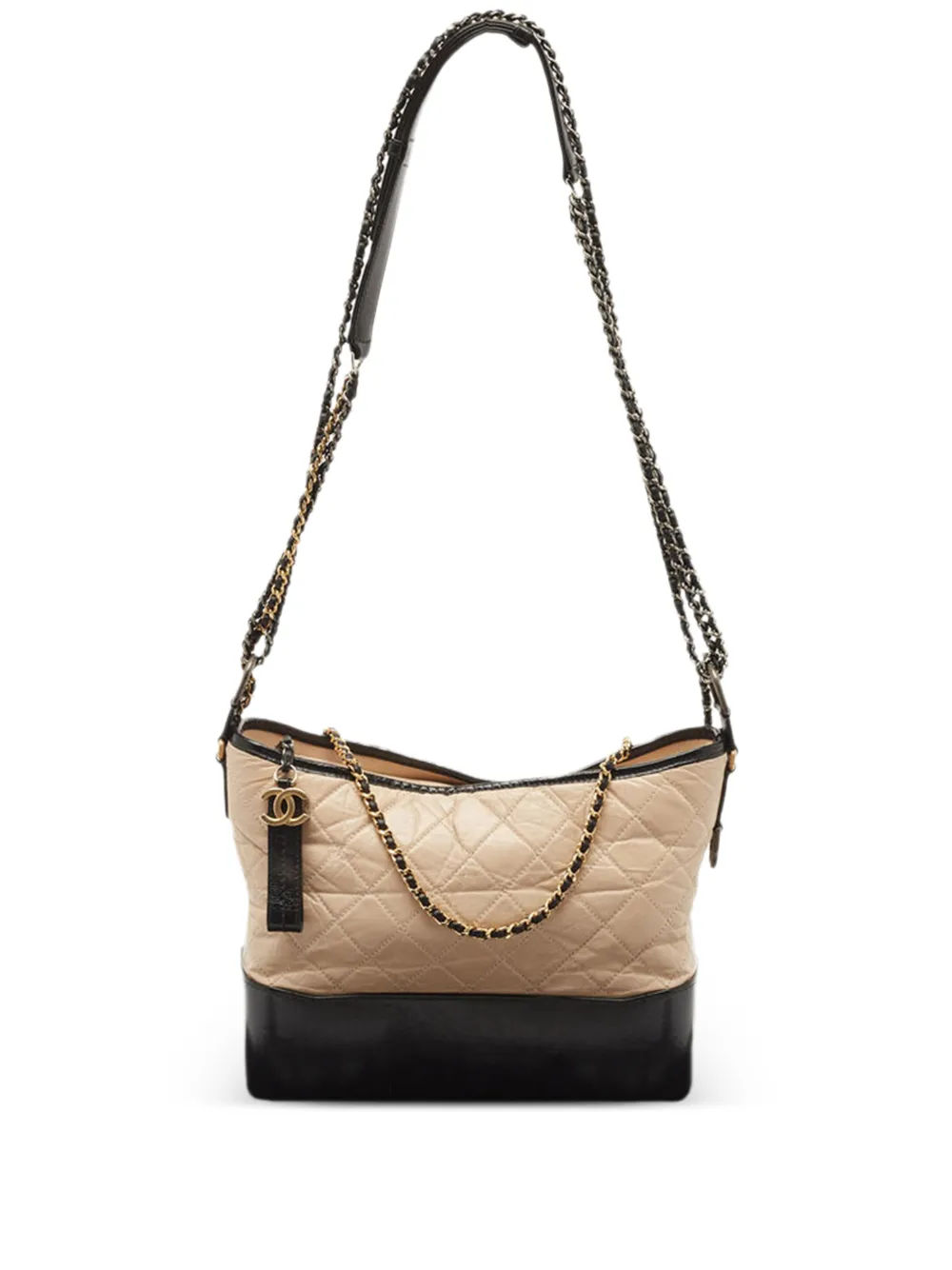 CHANEL Pre-Owned ガブリエル マトラッセレザーショルダーバッグ - ニュートラル