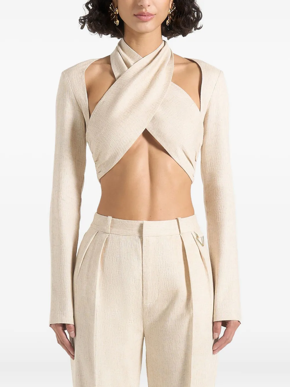 Wendy crossover-bolero top