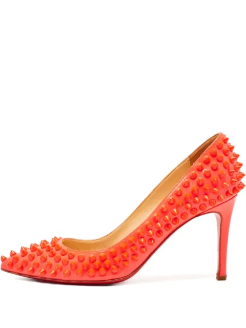 Christian Louboutin Pre-Owned 2024 spiked patent leather pumps