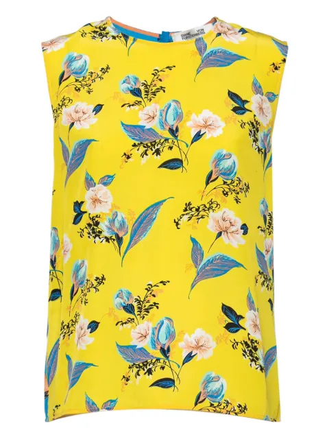Diane Von Furstenberg Vintage 2024 floral-print sleeveless top