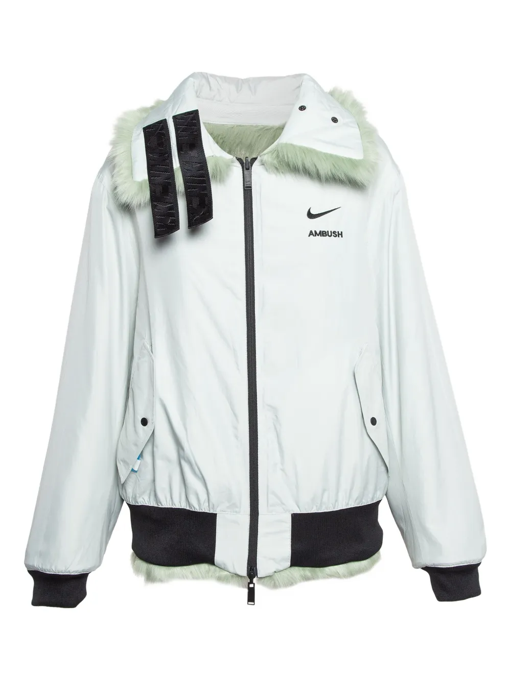 Nike Vintage x Ambush faux-fur jacket | Image 2