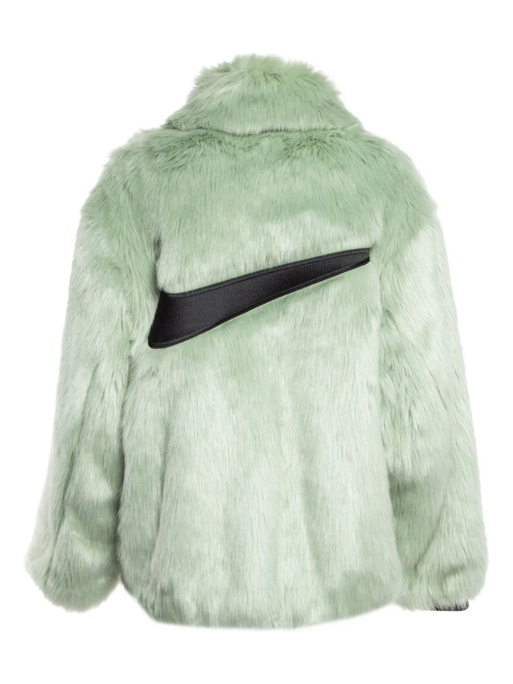 Pre-owned Nike Vintage X Ambush Faux-fur Jacket In Green