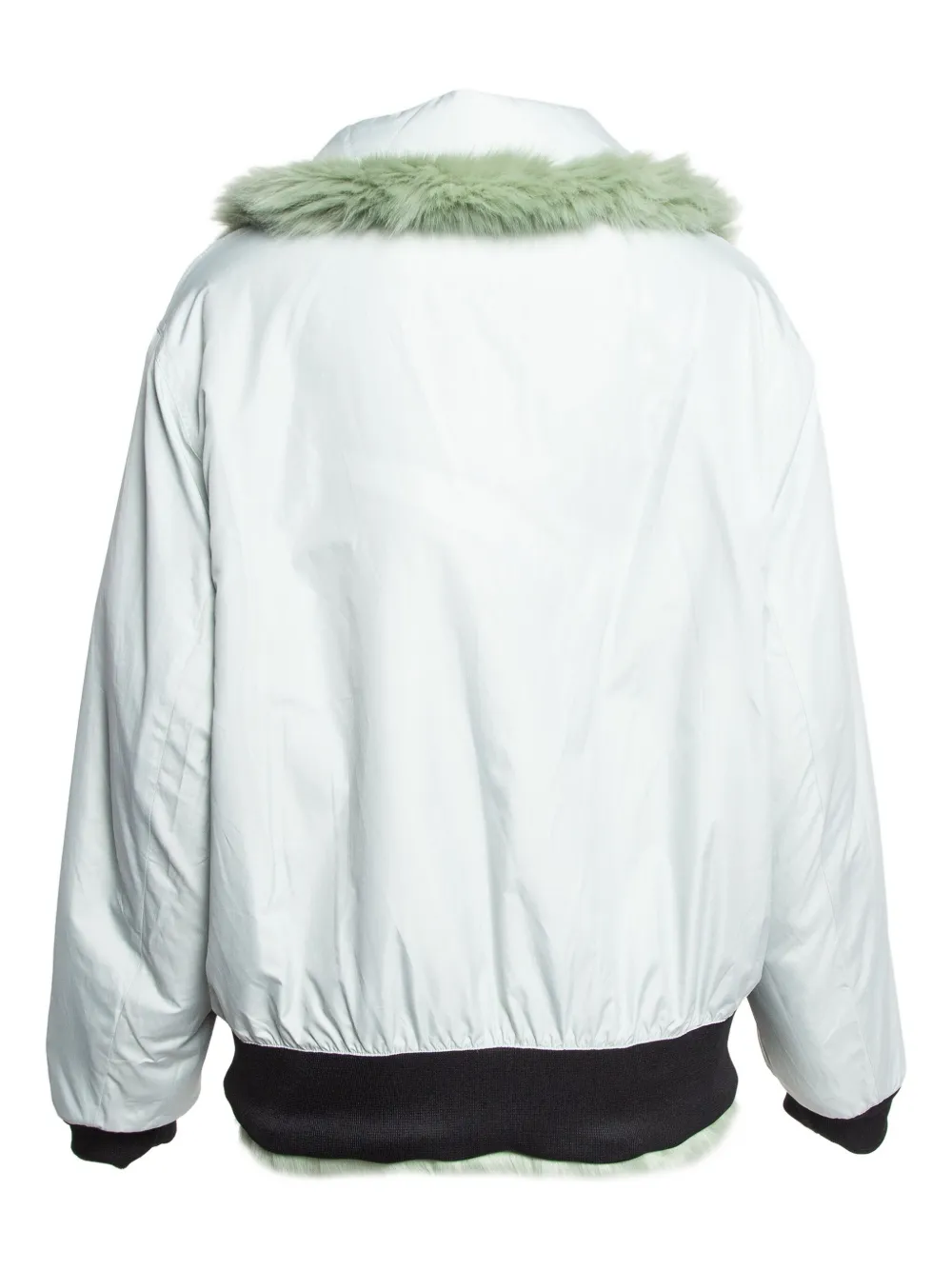 Pre-owned Nike Vintage X Ambush Faux-fur Jacket In Green