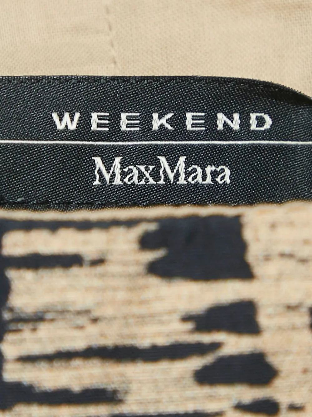 Pre-owned Weekend Max Mara Printed Cotton Midi Dress In Neutral