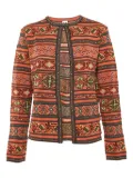 Missoni Pre-Owned Knit Pattern Cardigan - Orange