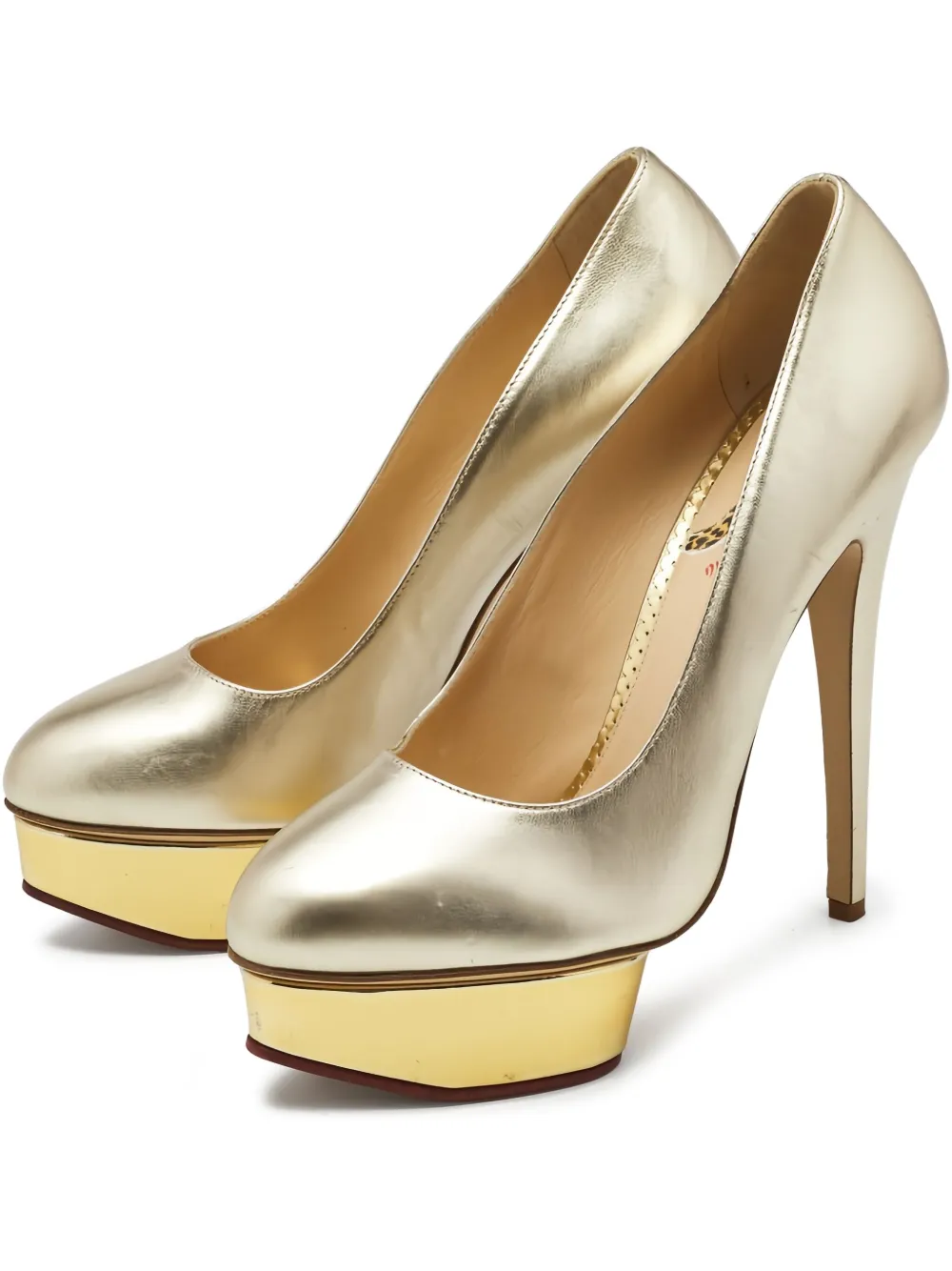Charlotte Olympia Pumps mit Plateau 150mm - Gelb