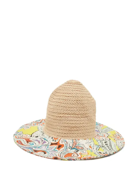 Etro Pre-Owned raffia paisley hat