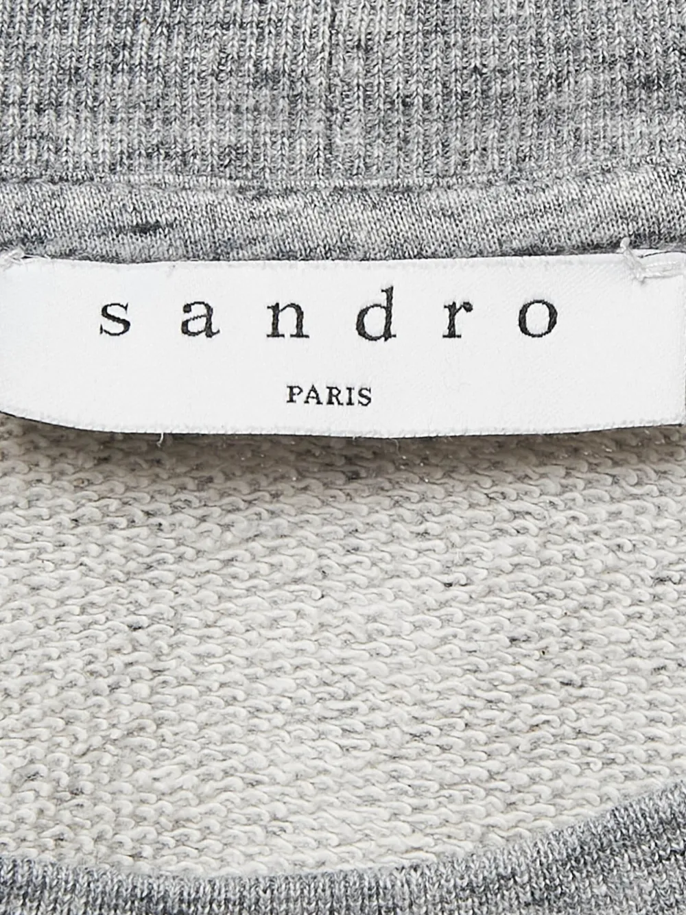 Pre-owned Sandro Paris Sweatshirt In Gray