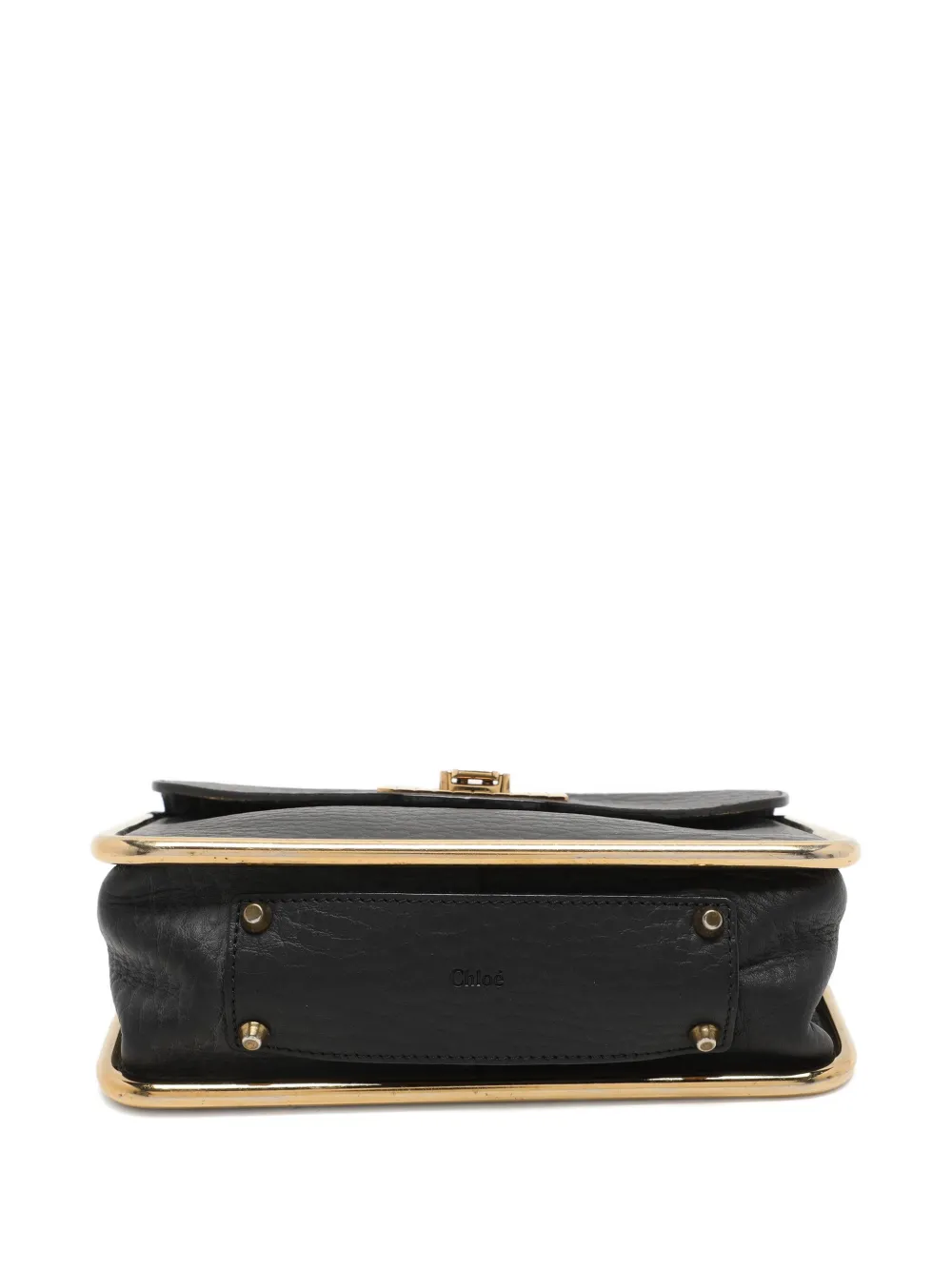 Pre-owned Chloé Sally Leather Shoulder Bag In Black
