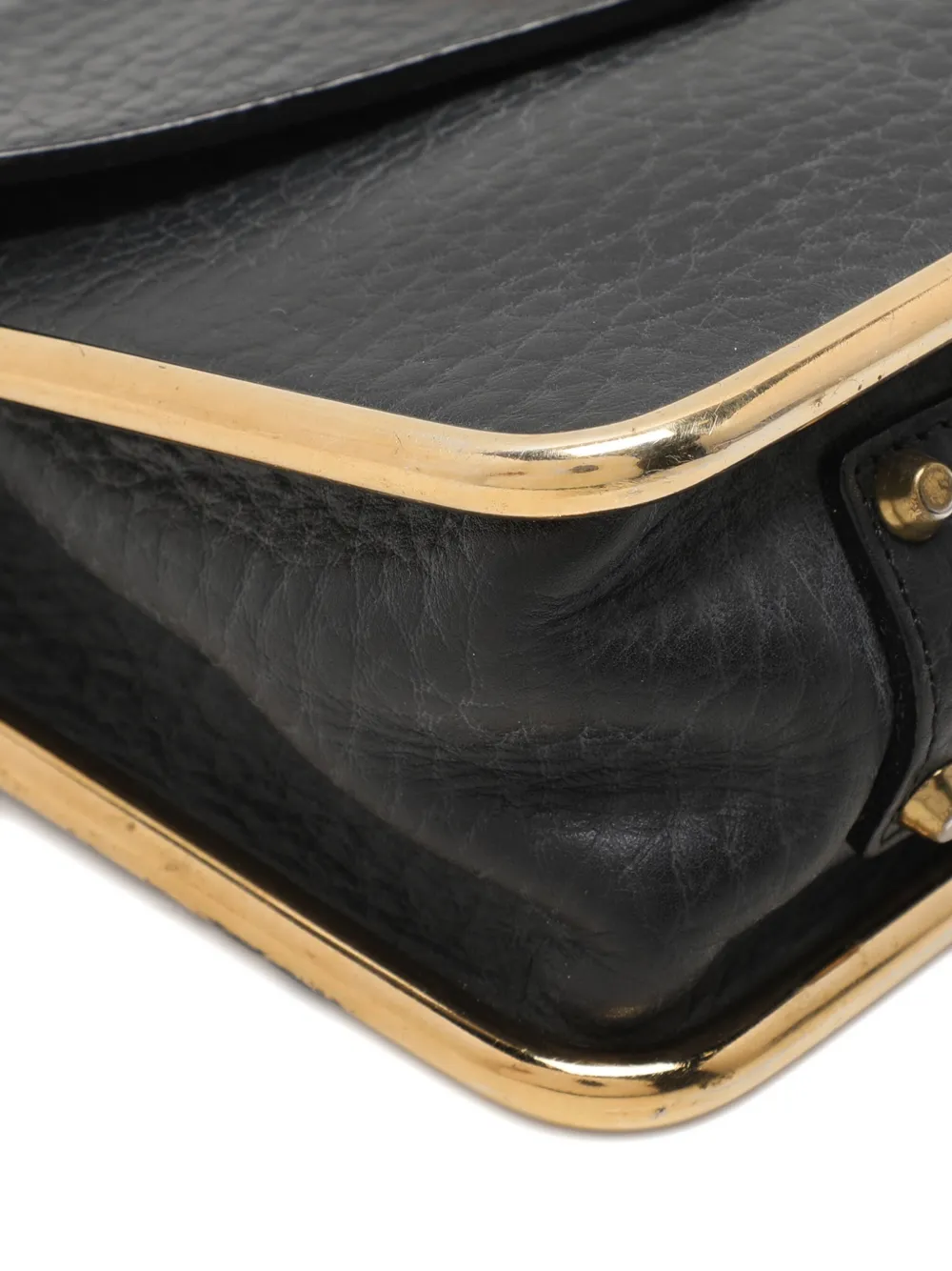 Pre-owned Chloé Sally Leather Shoulder Bag In Black