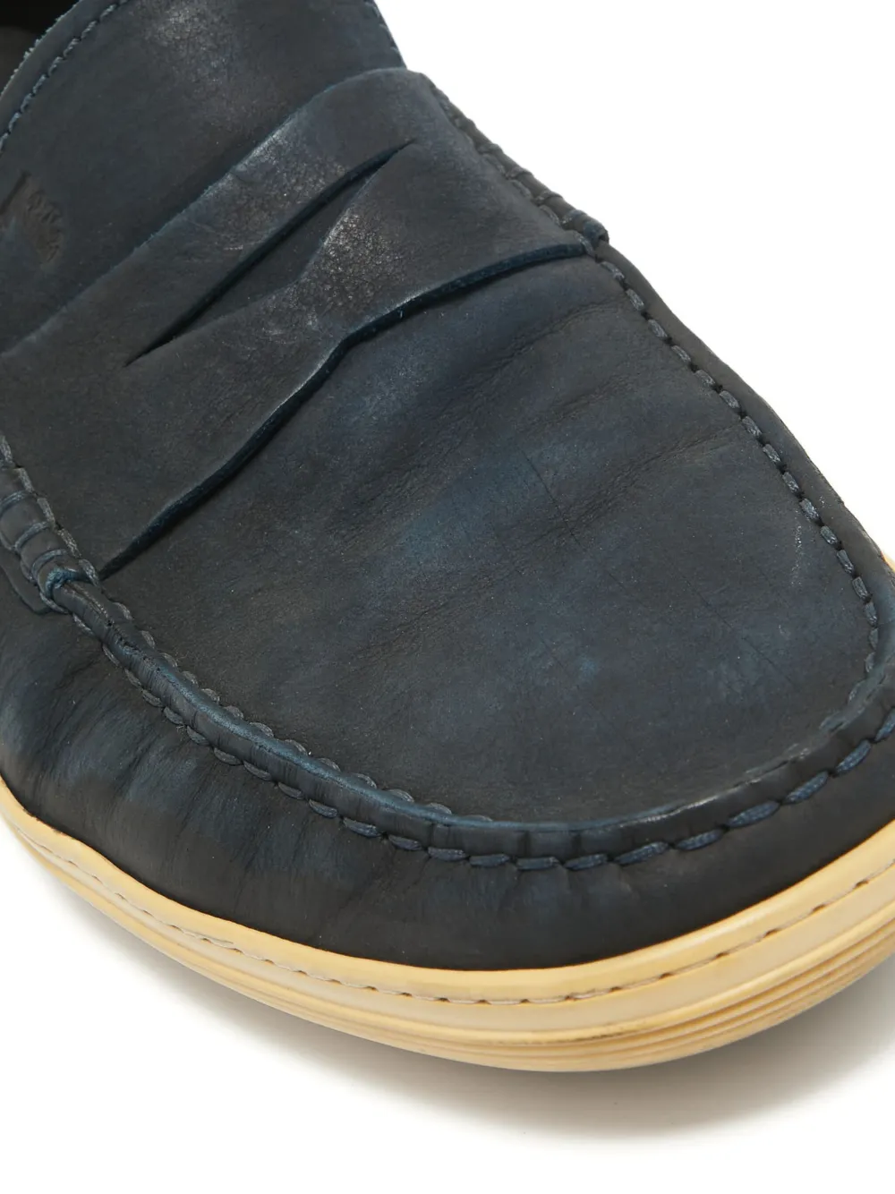 Pre-owned Tod's Leather Loafers In Blue