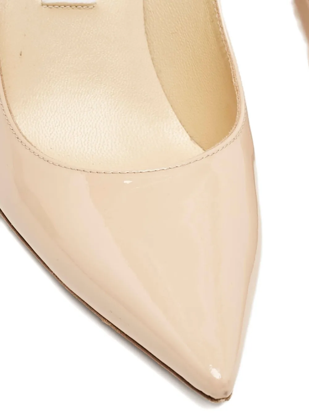 Jimmy Choo Pre-Owned 130 mm Romy leren pumps - Beige